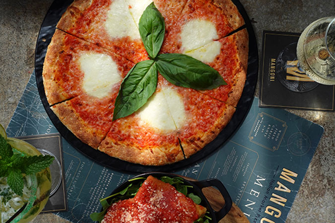 Mangoni Italian Pizza with Fresh Basil