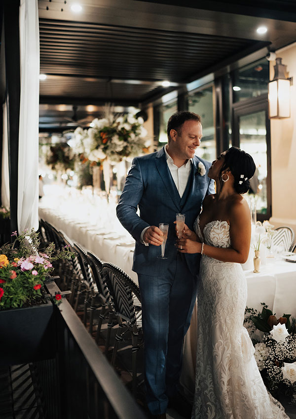 Romantic Wedding Reception at Mangoni Italian Market